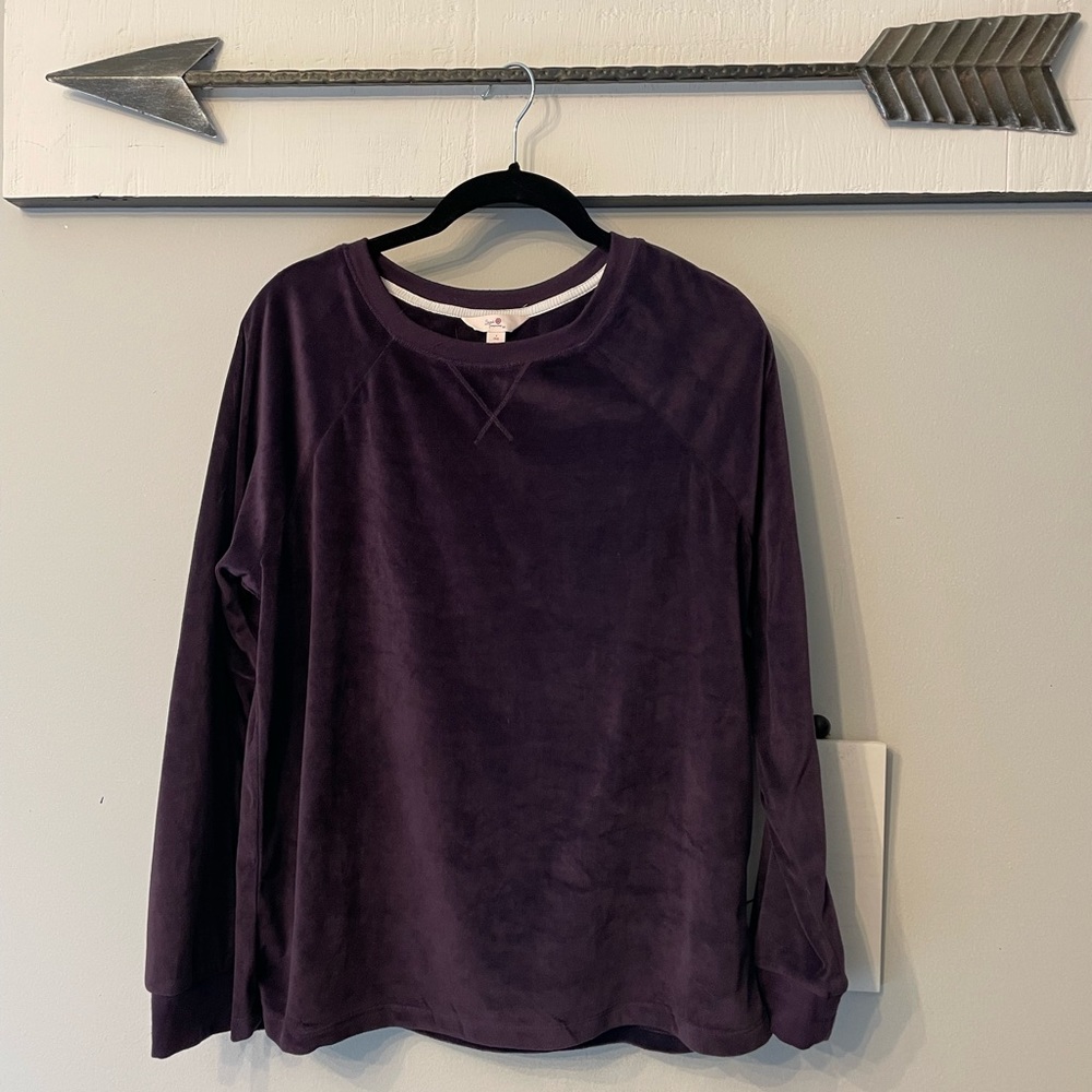 Velvet Purple Long Sleeve Shirt